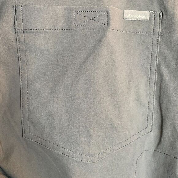 Eddie Bauer Performance Grey Stretch Nylon Tech Pants Mens 33x30 - Picture 4 of 10